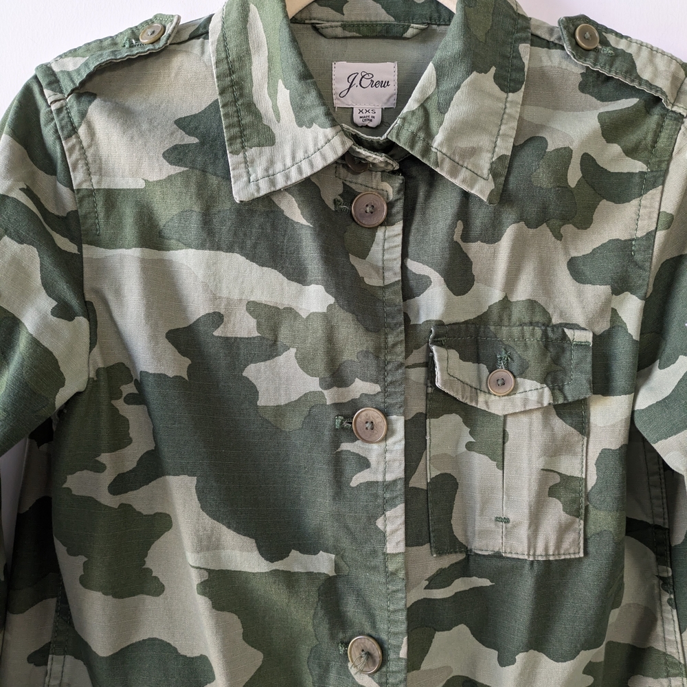 J. Crew Women's Camouflage Light Jacket - Picture 3 of 7